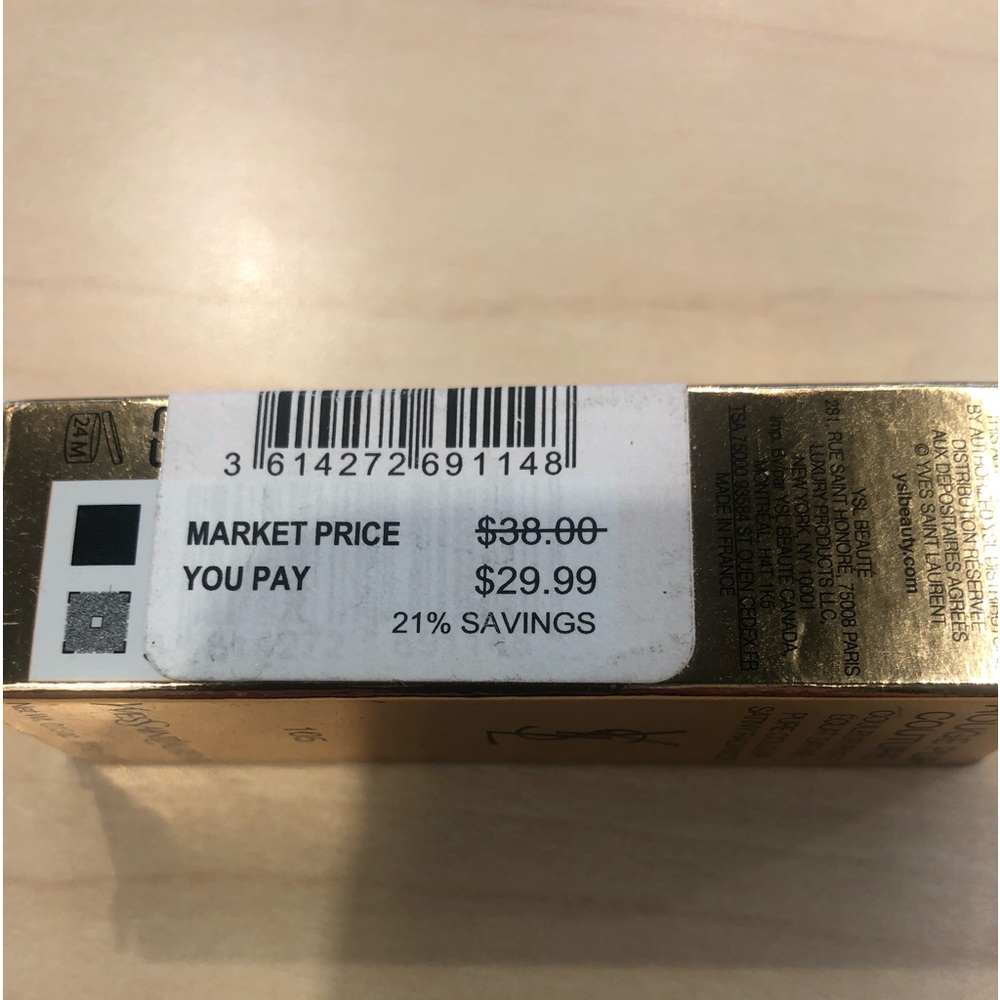 YSL lipstick new 105 Coral Catch.. original price $38 in opened never used………0..
